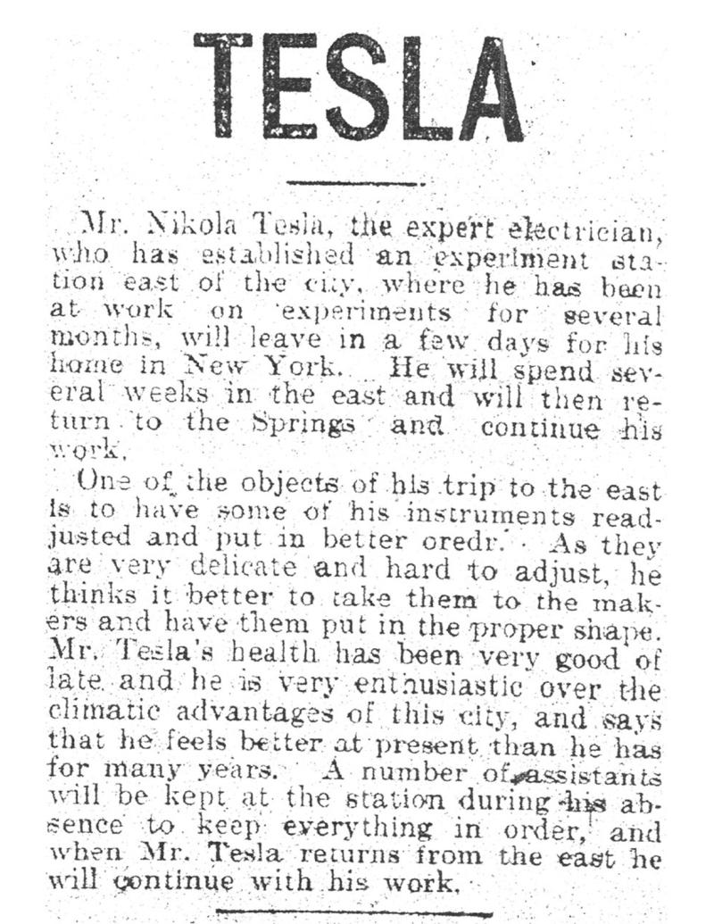 Preview of Tesla article