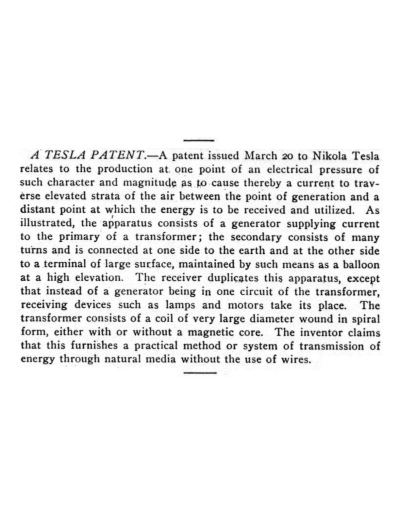 Preview of A Tesla Patent article