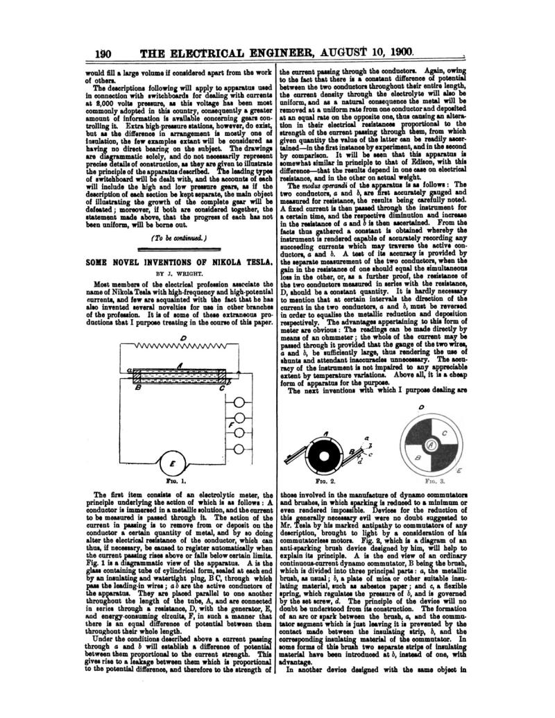 Preview of Some Novel Inventions of Nikola Tesla article