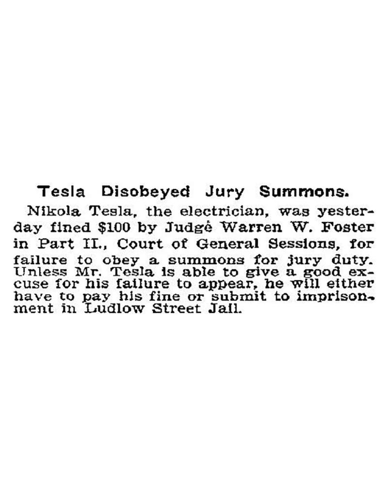 Preview of Tesla Disobeyed Jury Summons article