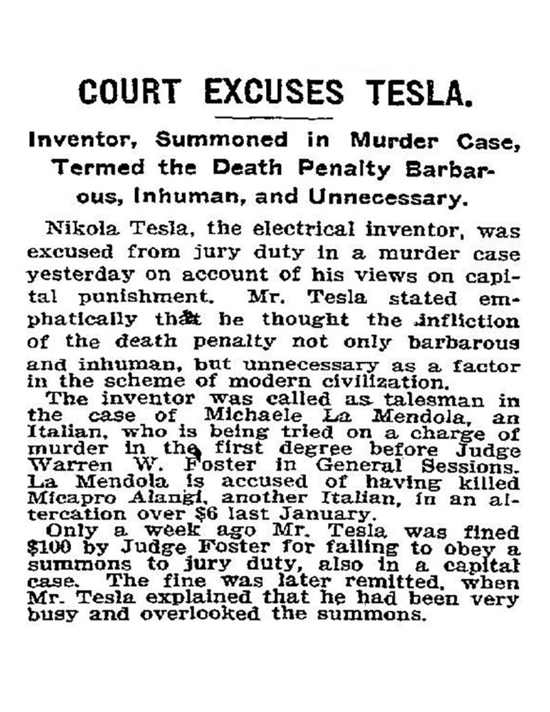 Preview of Court Excuses Tesla article