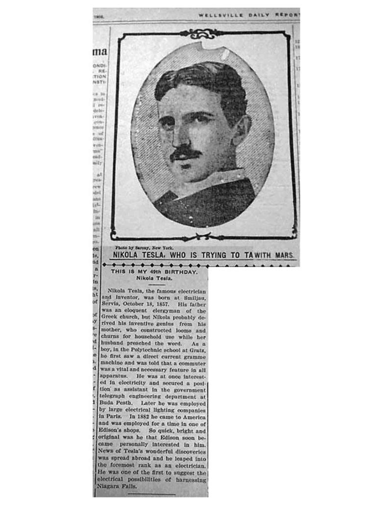 Preview of Nikola Tesla, Who Is Trying to Talk with Mars article