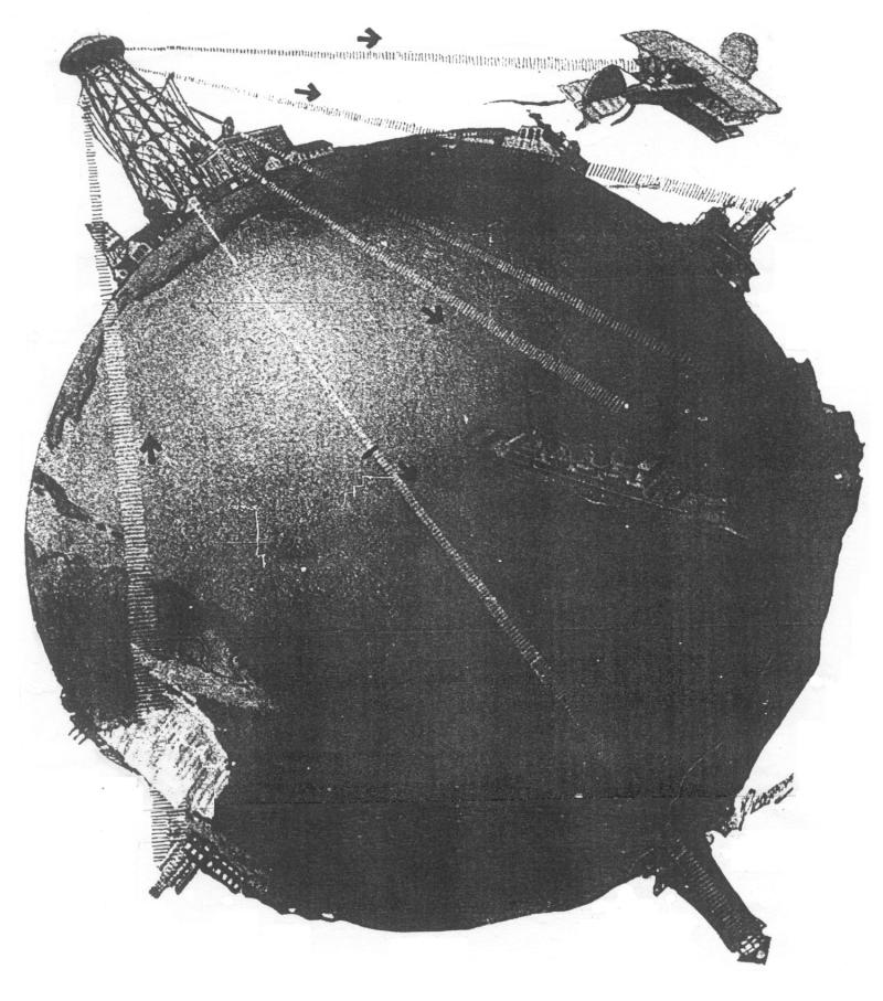 Illustration of earth as a conductor for wireless power transmission