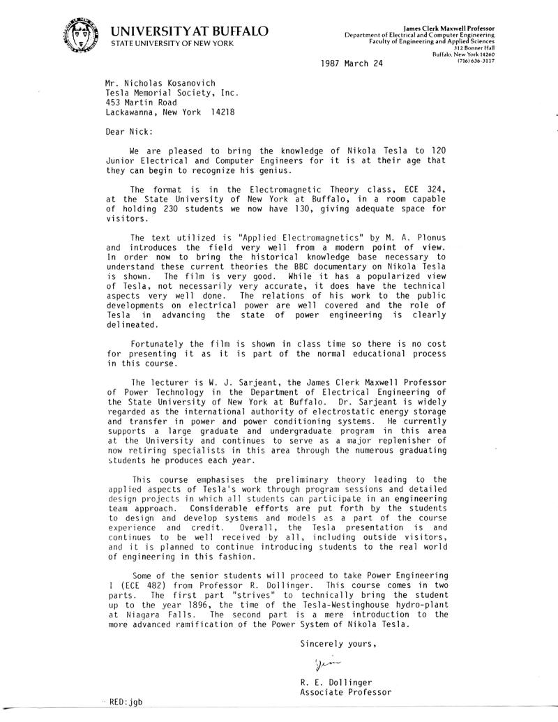 Tesla Memorial Society Newsletter - June 1987 - Page 4