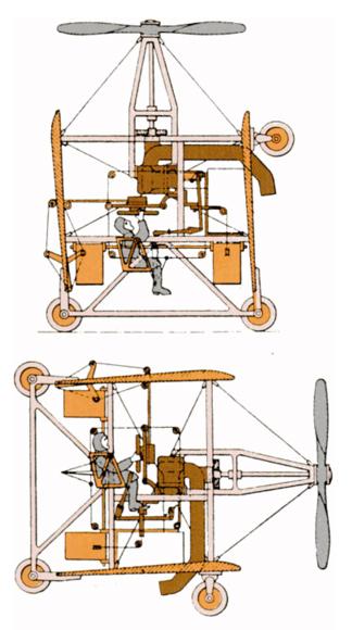 Drawing of Tesla's VTOL aircraft