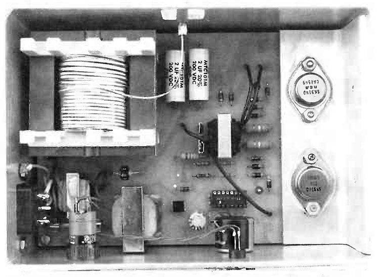 Solid state Tesla coil assembled prototype.