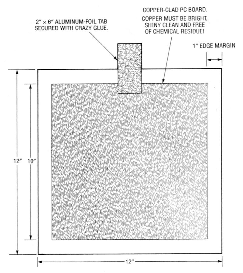 Diagram for printed circuit board PCB capacitor construction.