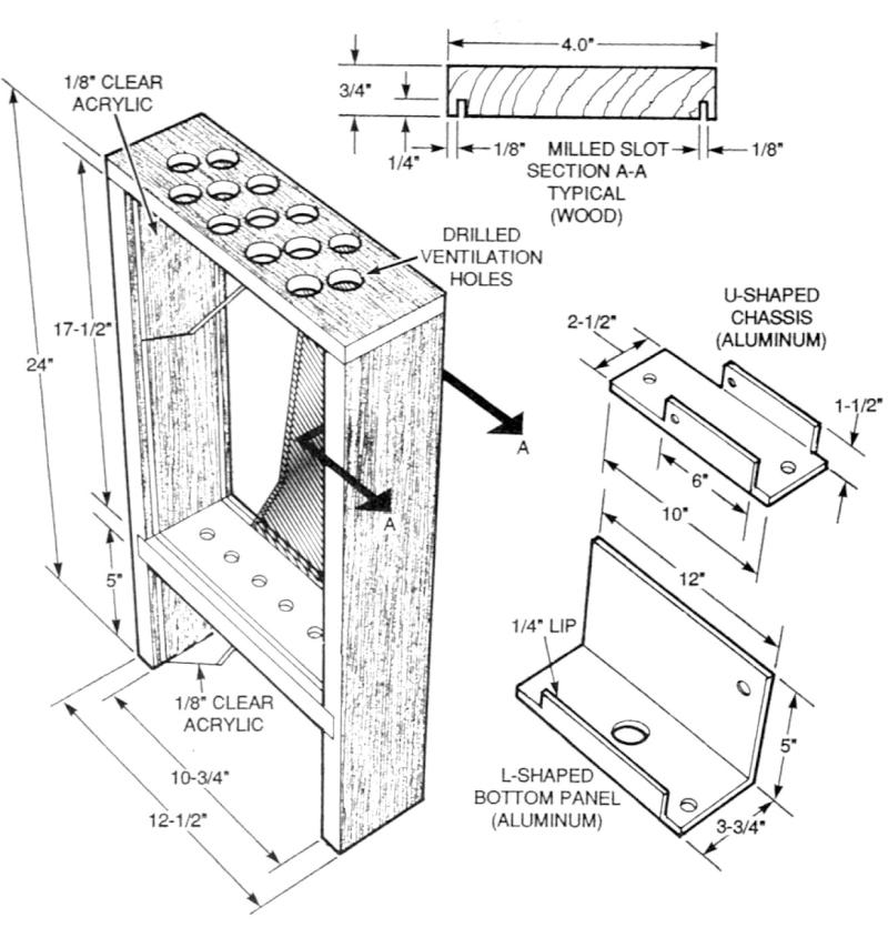 Solid-state Jacob's ladder enclosure details.