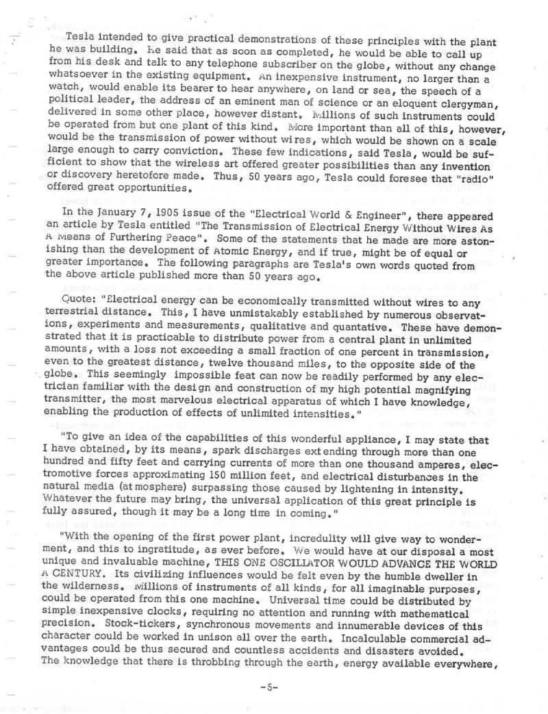 Dr. Nikola Tesla: The Forgotten Super Man of Our Industrial Age - Page 5