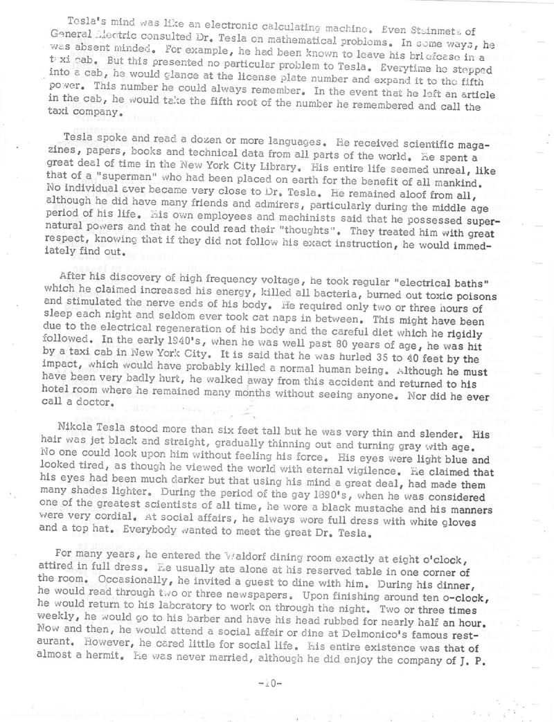 Dr. Nikola Tesla: The Forgotten Super Man of Our Industrial Age - Page 10