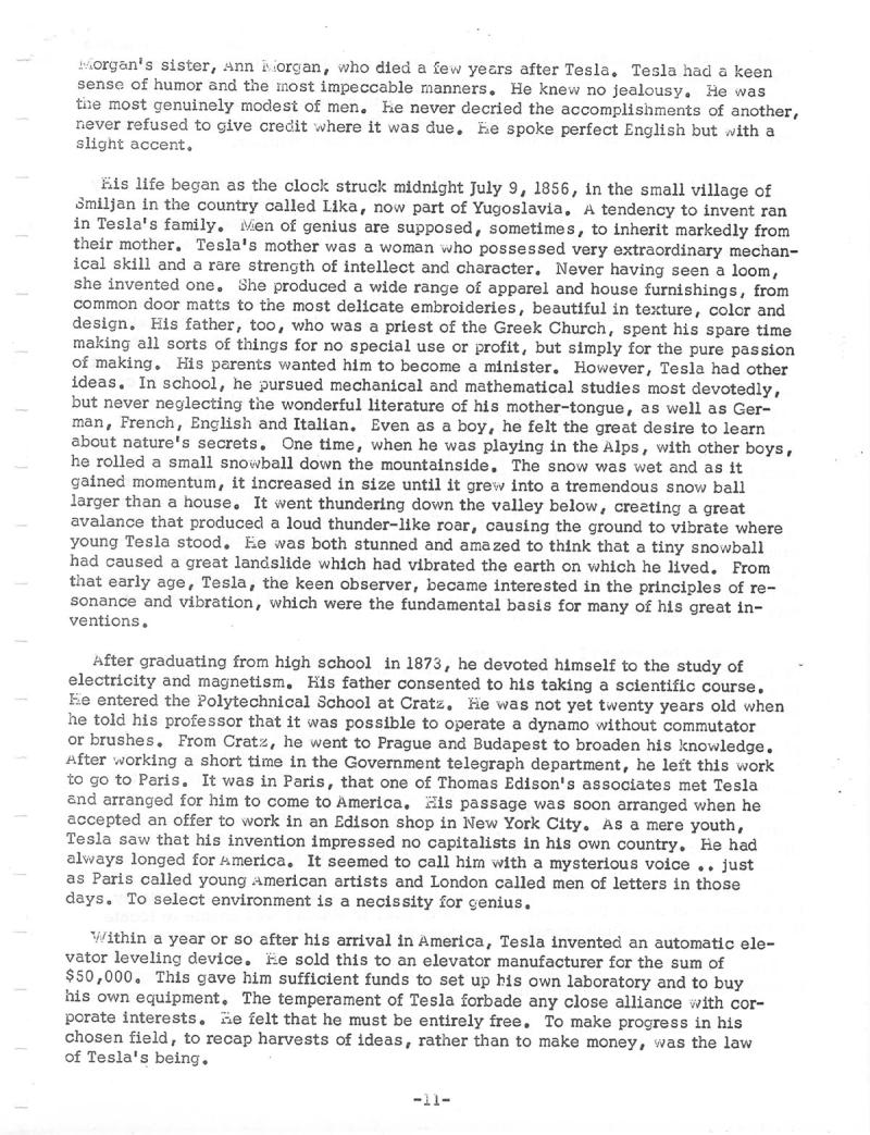 Dr. Nikola Tesla: The Forgotten Super Man of Our Industrial Age - Page 11