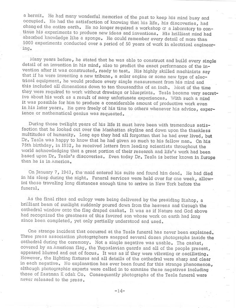 Dr. Nikola Tesla: The Forgotten Super Man of Our Industrial Age - Page 14