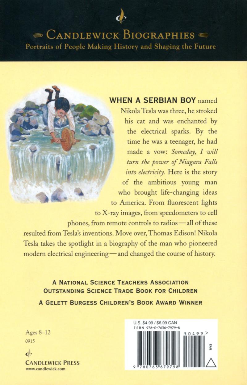 Electrical Wizard: How Nikola Tesla Lit Up the World - Back cover