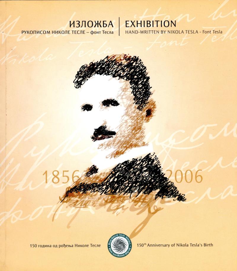 Handwritten by Nikola Tesla - Tesla Font - Front cover