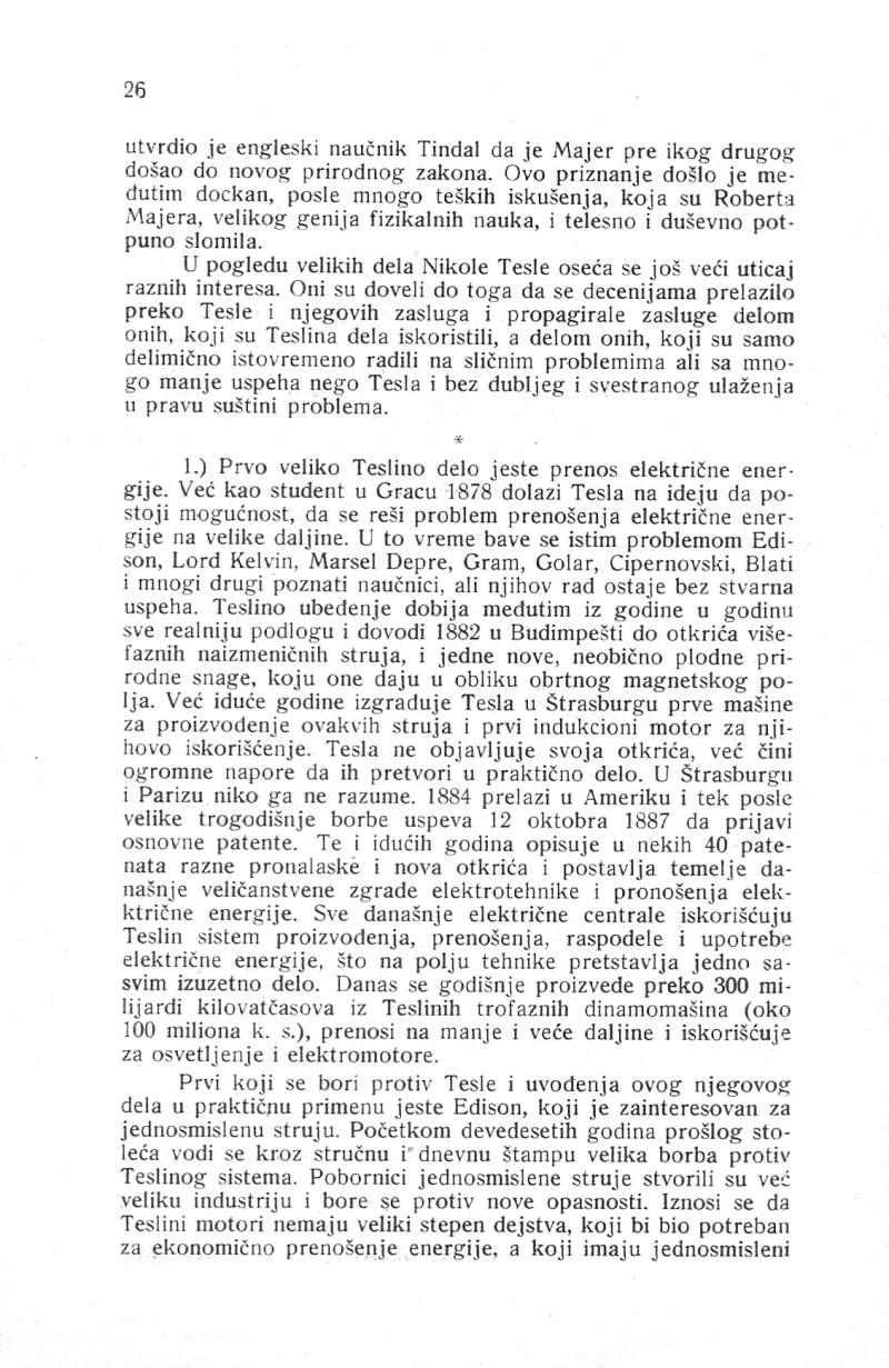 Nikola Tesla and His Works - On the Occassion of the Eightieth Anniversary - Page 26