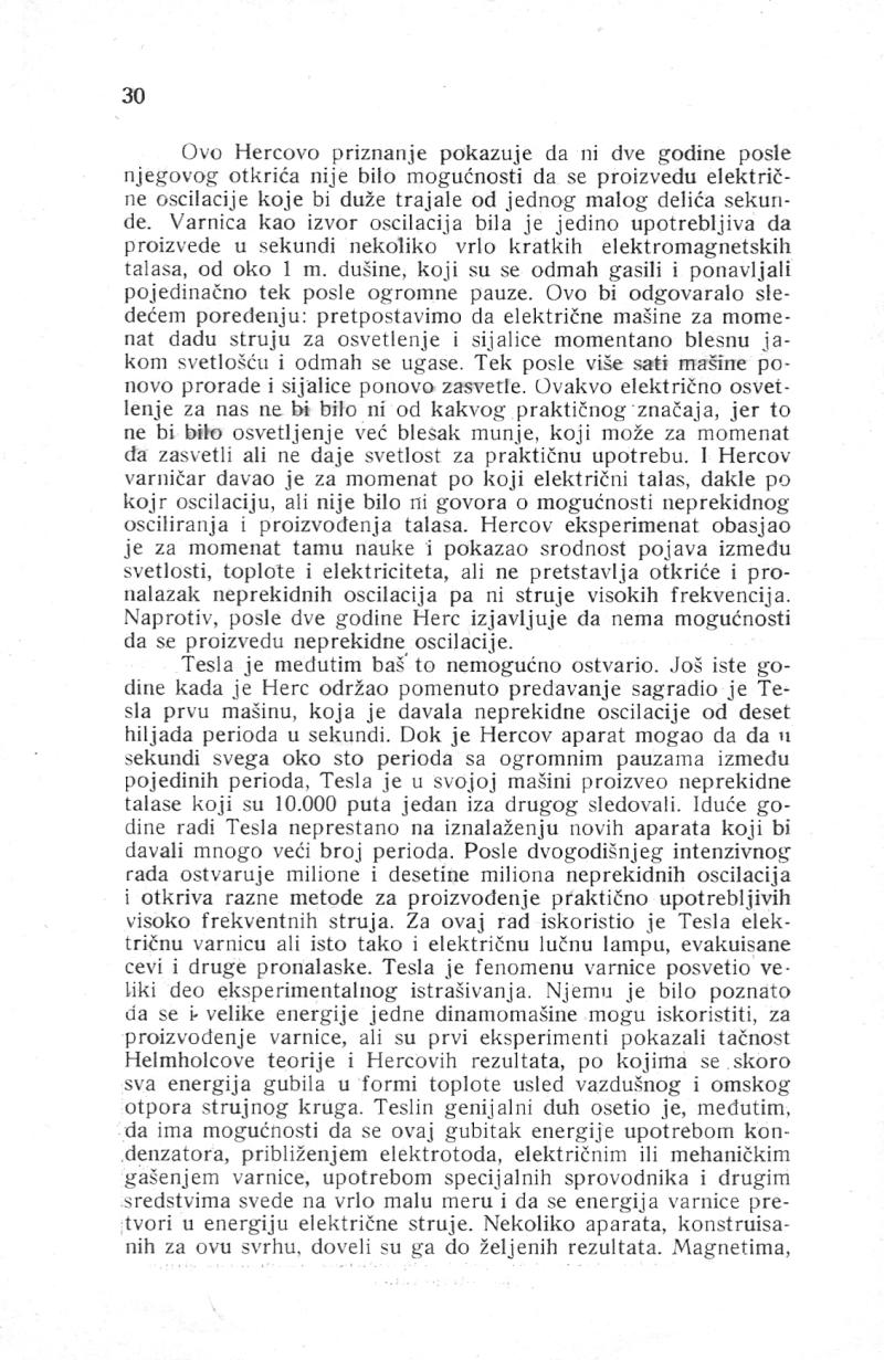 Nikola Tesla and His Works - On the Occassion of the Eightieth Anniversary - Page 30