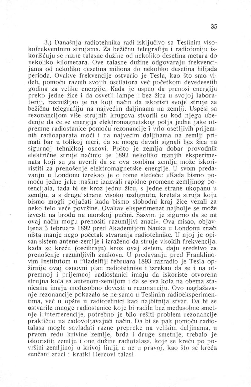 Nikola Tesla and His Works - On the Occassion of the Eightieth Anniversary - Page 35