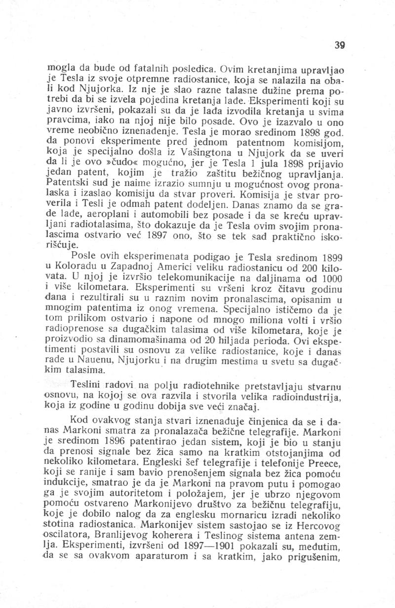Nikola Tesla and His Works - On the Occassion of the Eightieth Anniversary - Page 39