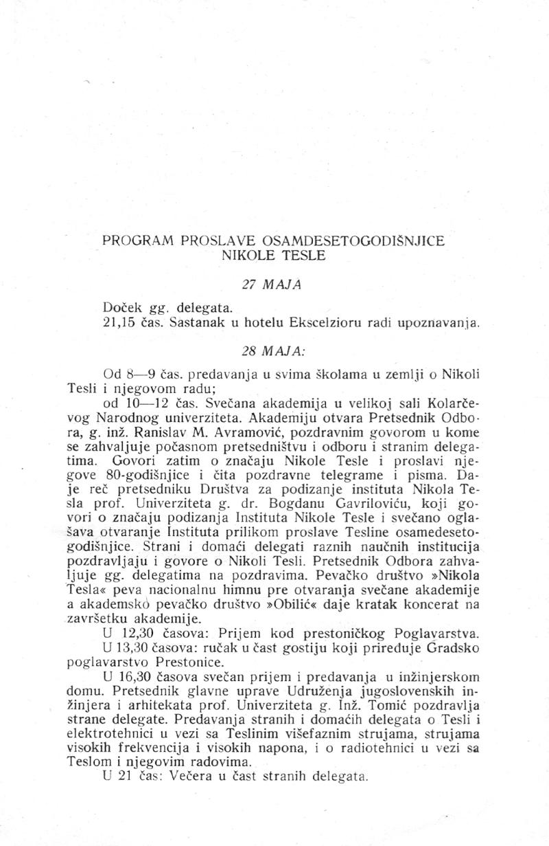 Nikola Tesla and His Works - On the Occassion of the Eightieth Anniversary - Page 41