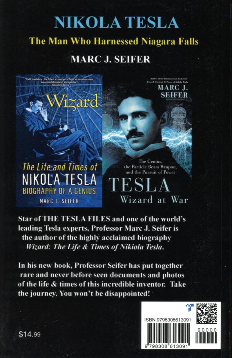 Nikola Tesla - The Man Who Harnessed Niagara Falls - Back cover