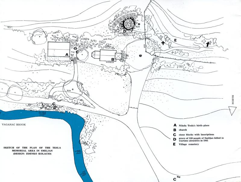 Map of Nikola Tesla Birthplace Renovation