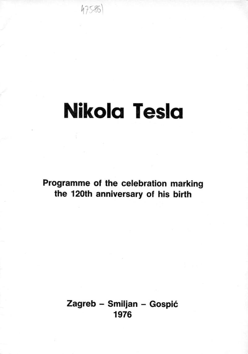 Nikola Tesla: Programme of Celebrations (1976) - Page 4