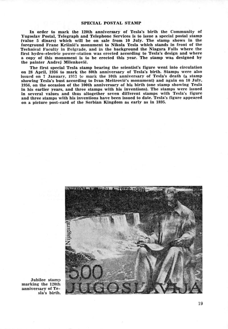 Nikola Tesla: Programme of Celebrations (1976) - Page 19