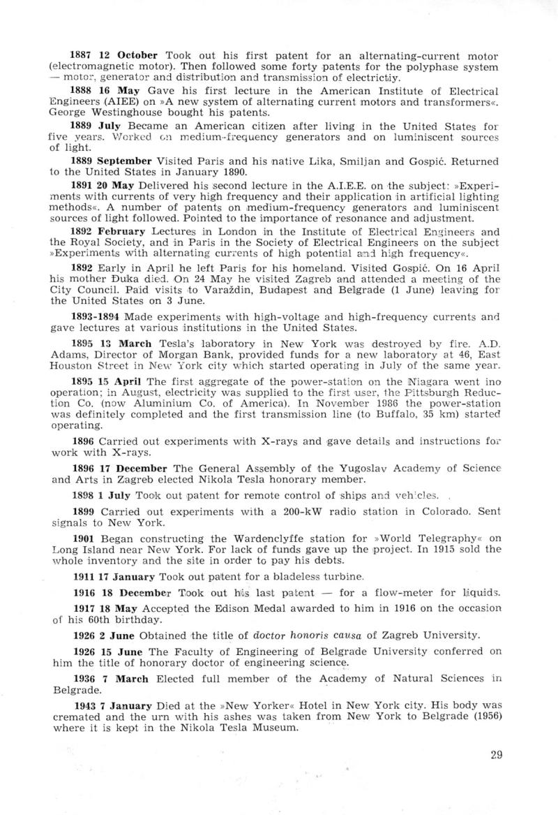 Nikola Tesla: Programme of Celebrations (1976) - Page 29