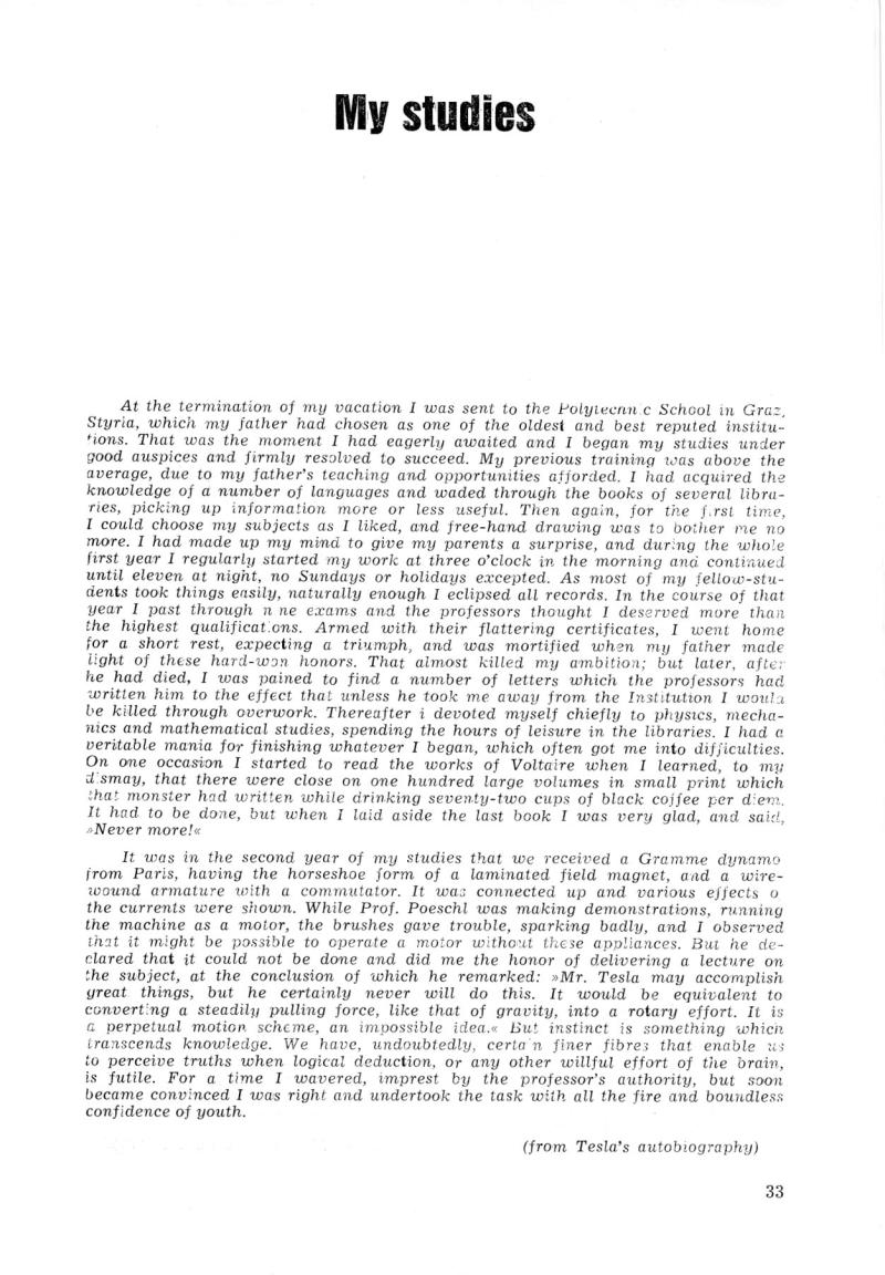 Nikola Tesla: Programme of Celebrations (1976) - Page 33