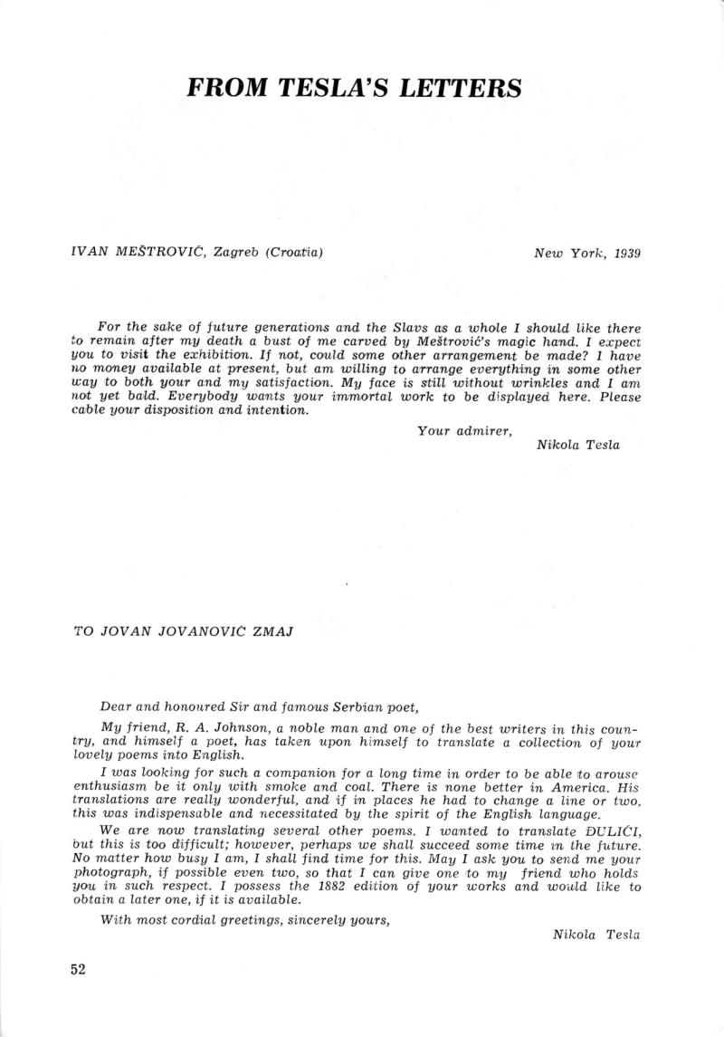 Nikola Tesla: Programme of Celebrations (1976) - Page 52