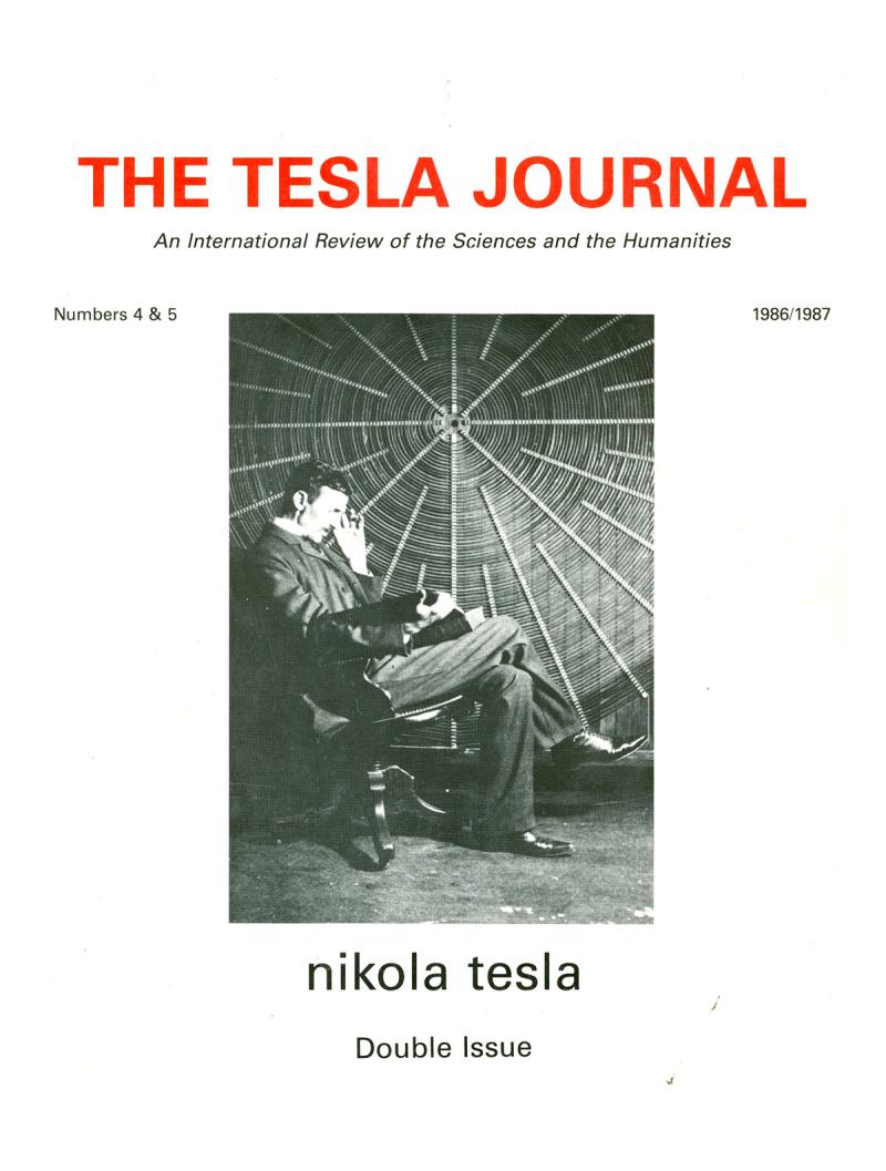 The Tesla Journal - Number 4 & 5 - 1986/1987 - Front cover