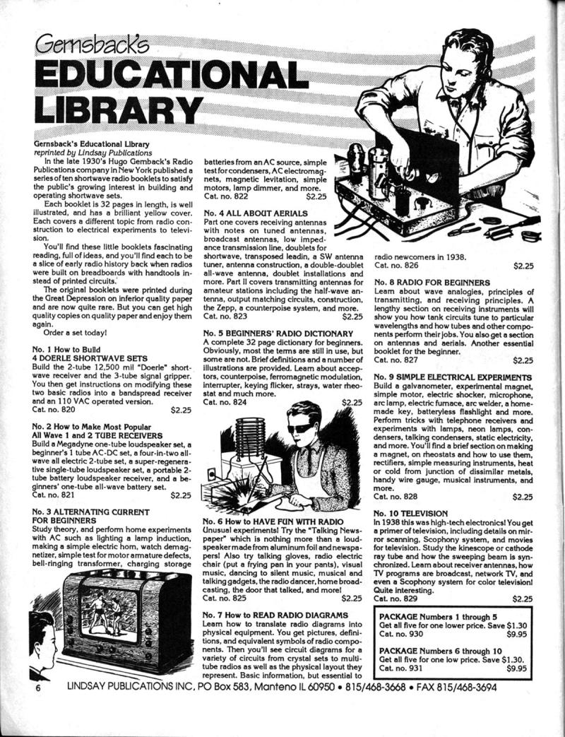 Lindsay's Electrical Books - Spring 1991 - Page 6