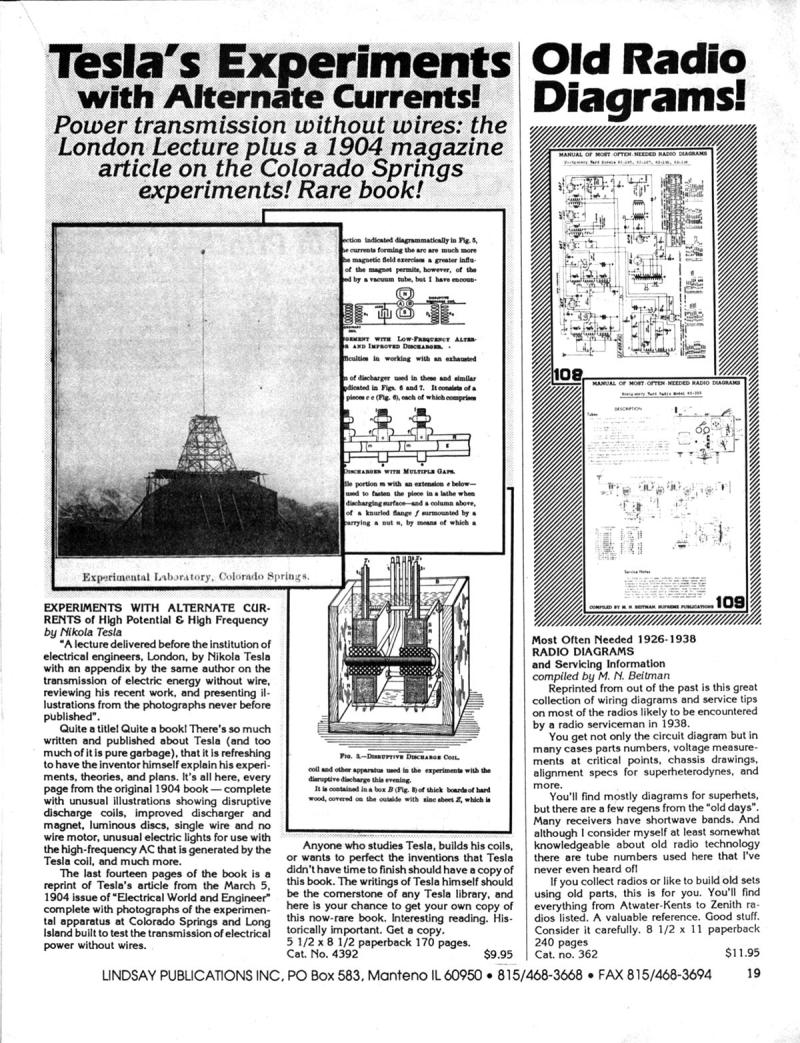 Lindsay's Electrical Books - Spring 1991 - Page 19