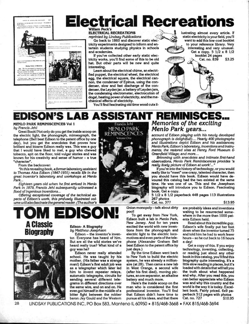 Lindsay's Electrical Books - Spring 1991 - Page 28