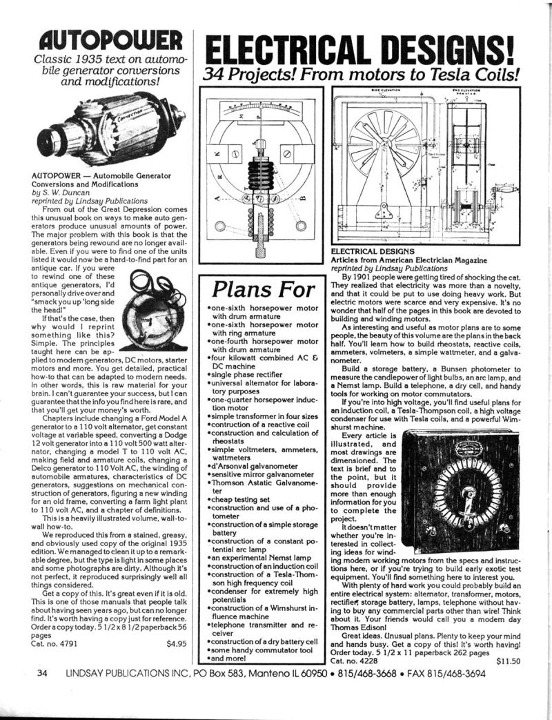 Lindsay's Electrical Books - Spring 1991 - Page 34