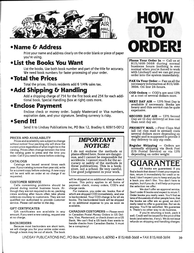 Lindsay's Electrical Books - Spring 1991 - Page 39