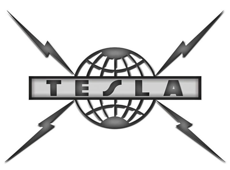 The logo of the American band named after Tesla