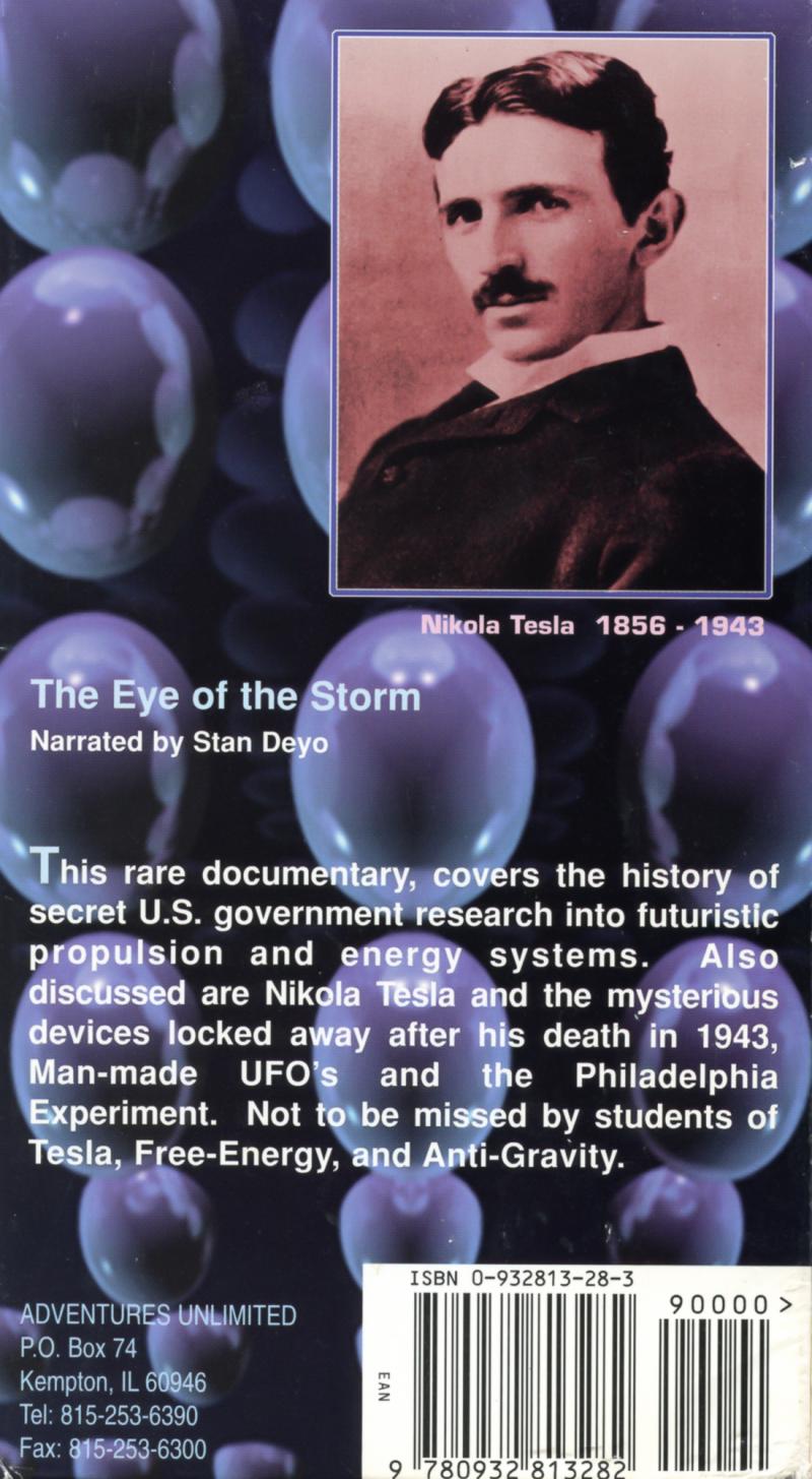 The Eye of The Storm - Back cover