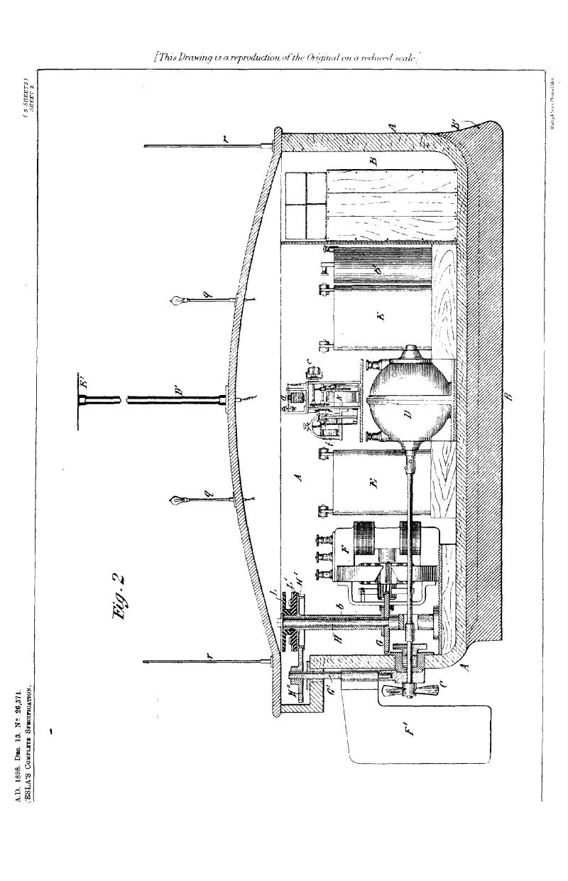 Nikola Tesla British Patent 26,371 - Improvements in the Method of and Apparatus for Controlling the Mechanism of Floating Vessels or Moving Vehicles - Image 3