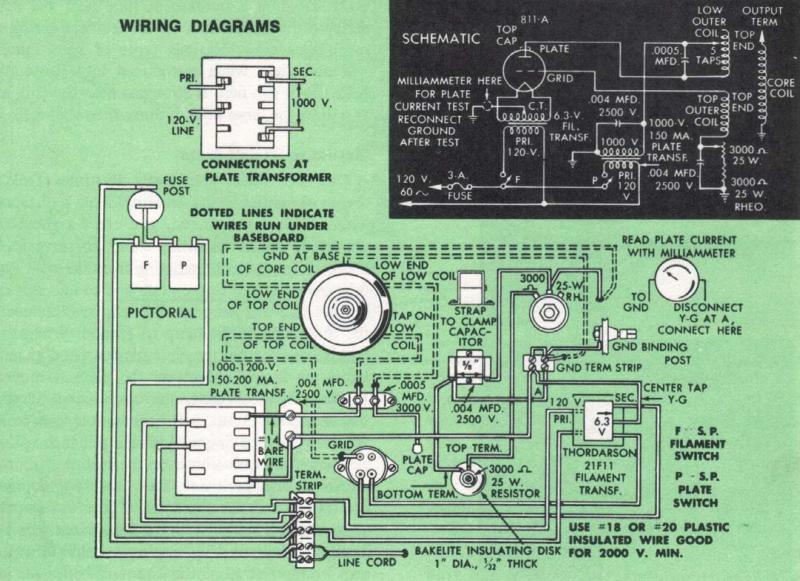 Tesla coil wiring diagram.