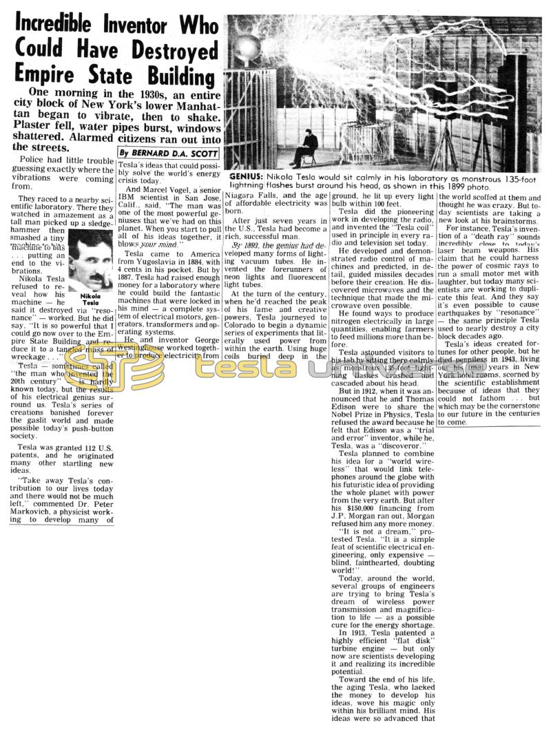 Preview of Incredible Inventor Who Could Have Destroyed Empire State Building article