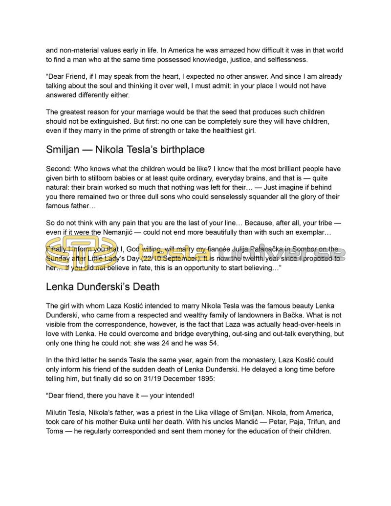 Nikola Tesla: Lesser-Known Details from His Private Life - Page 4