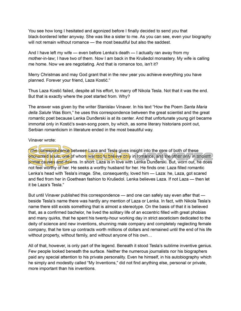 Nikola Tesla: Lesser-Known Details from His Private Life - Page 5