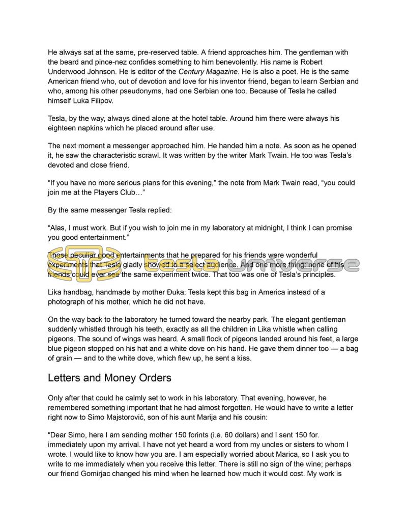 Nikola Tesla: Lesser-Known Details from His Private Life - Page 7