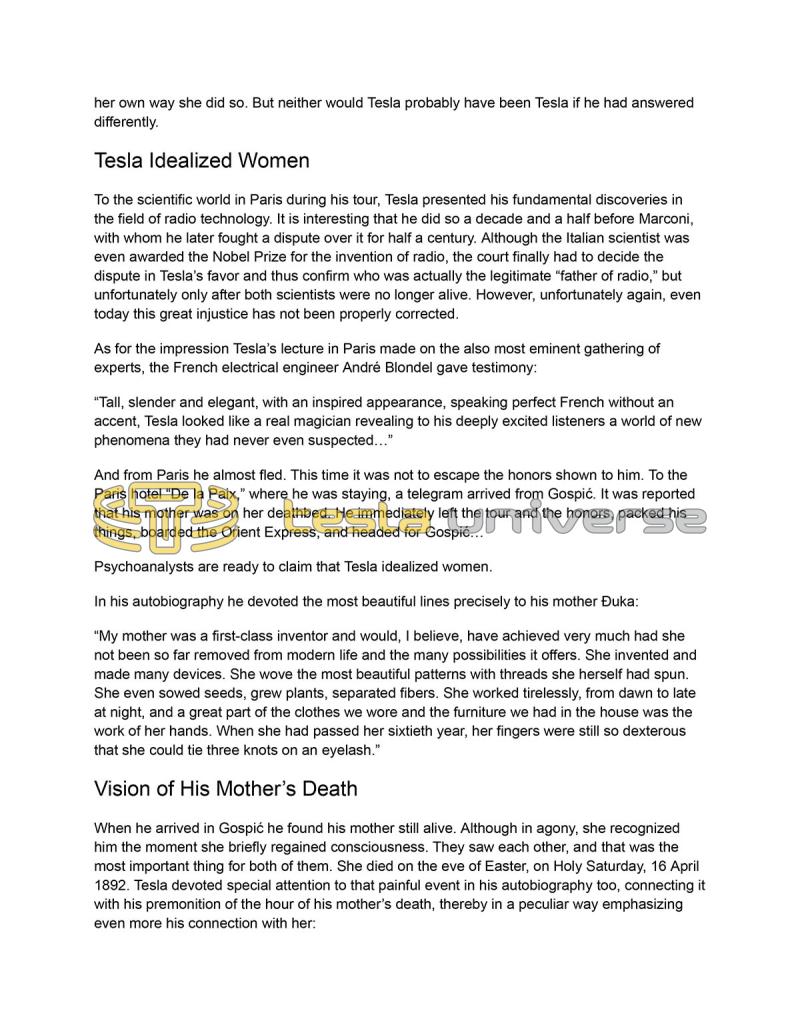 Nikola Tesla: Lesser-Known Details from His Private Life - Page 11