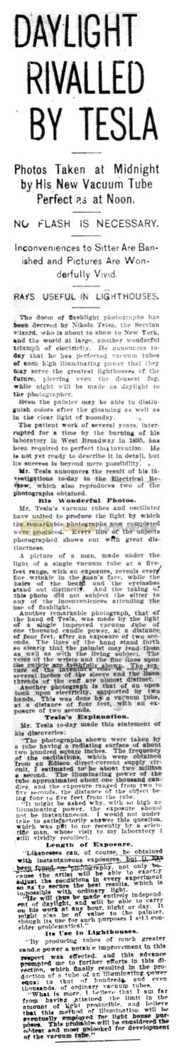 Preview of Daylight Rivalled by Tesla article