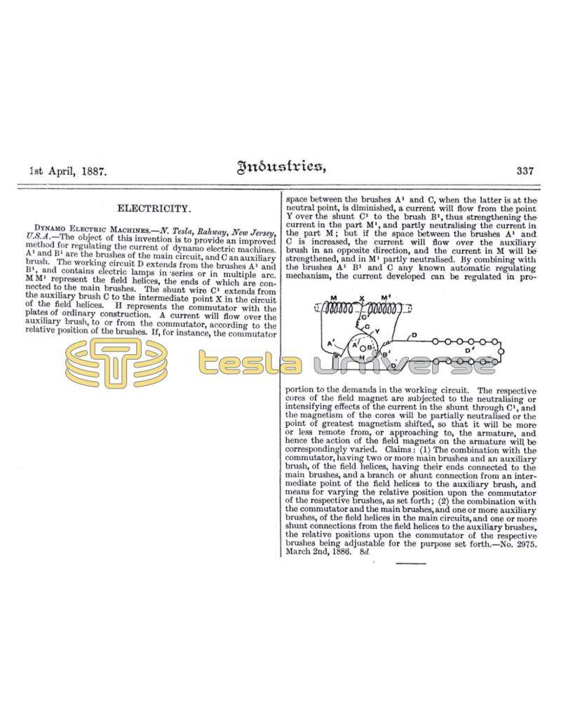 Preview of Electricity - Dynamo Electric Machines article