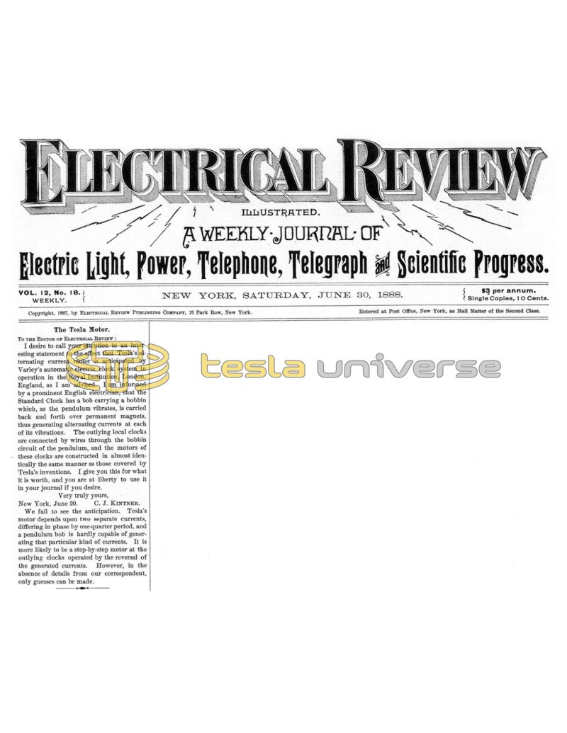 Preview of The Tesla Motor article