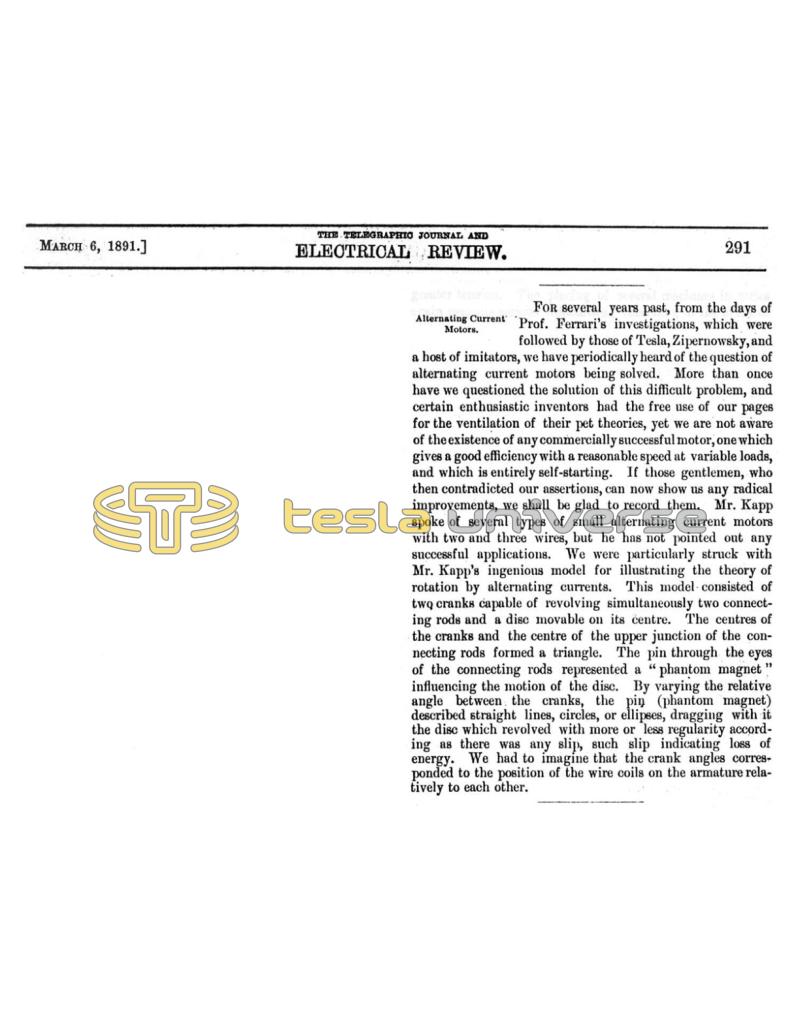 Preview of Alternating Current Motors article