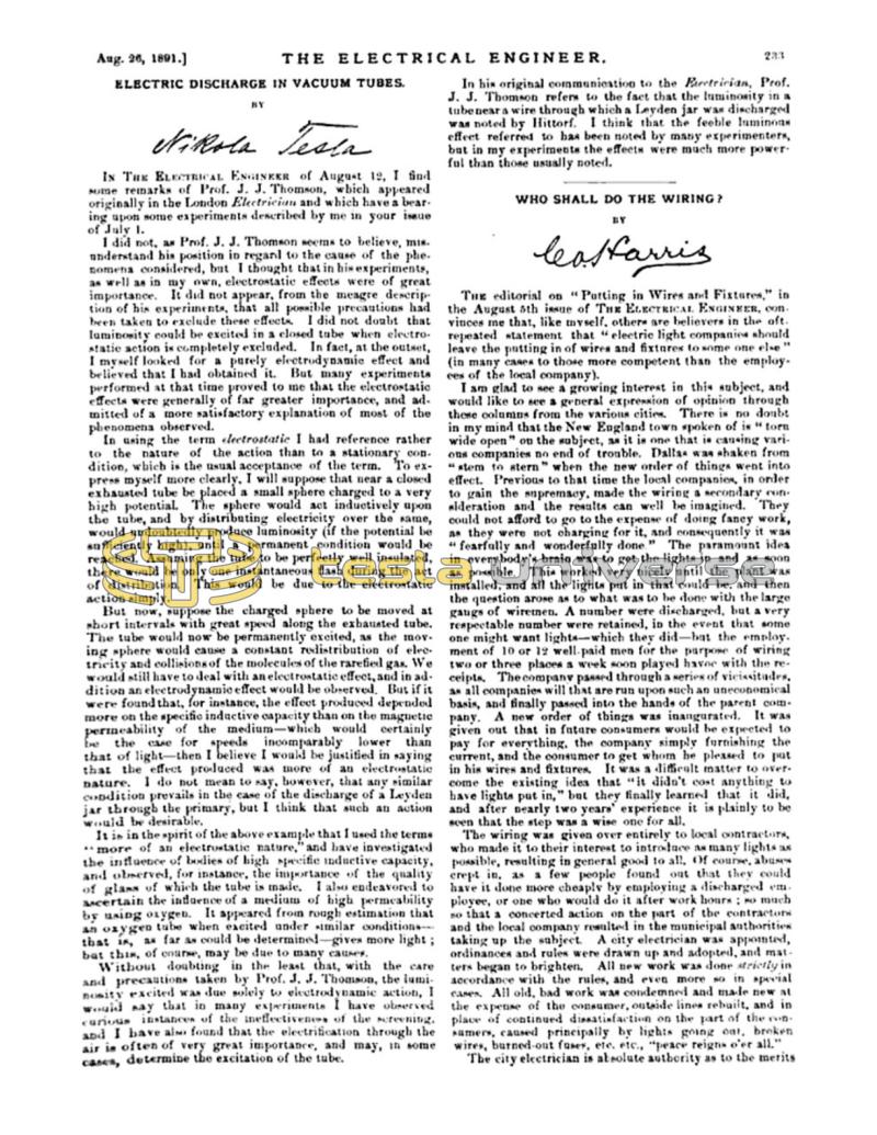 Preview of Electric Discharge in Vacuum Tubes 2 article